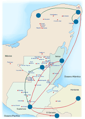 vuelos ruta maya